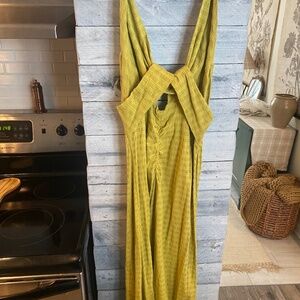 Free people halter midi dress